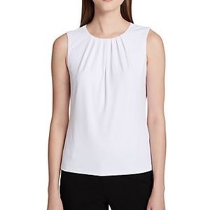 Calvin Klein Pleated Sleeveless Top